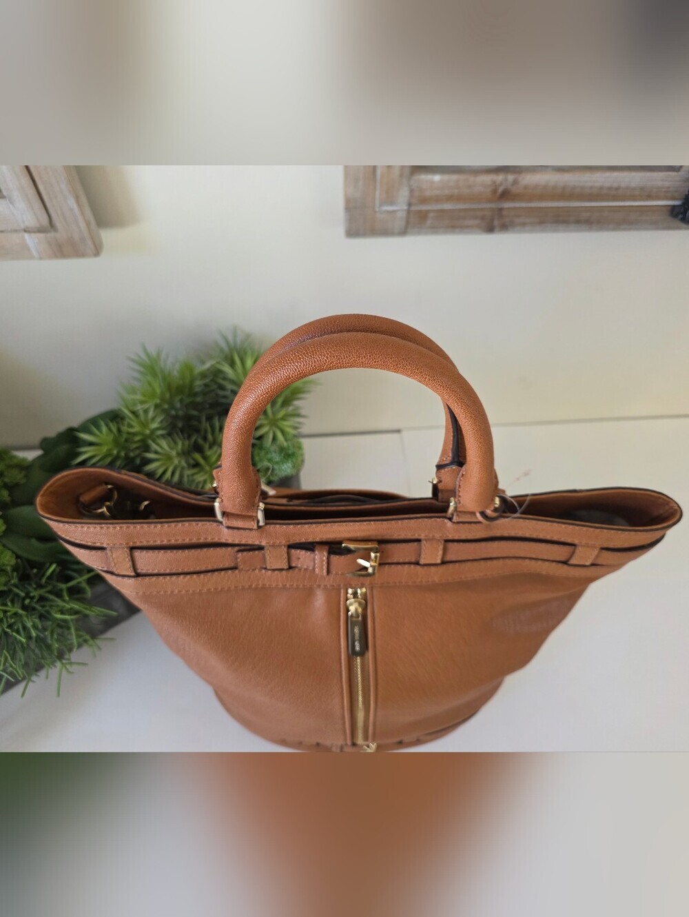 Michael Kors Kingsbury Large Leather Tote Bucket Bag Crossbody- New With Tags - Picture 10 of 16